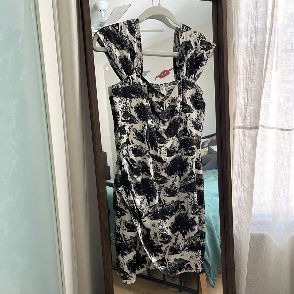 Reformation printed silk Maroun mini dress